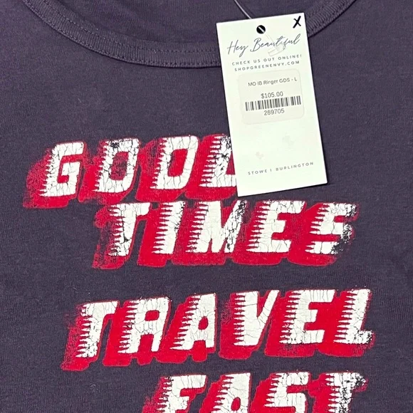 MOTHER, XL, Ringer T-shirt, Crop, Couture, Designer, $105, Graphic Tee, NWT! - Picture 3 of 14